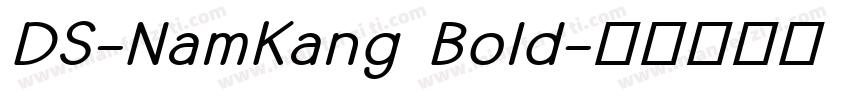 DS-NamKang Bold字体转换